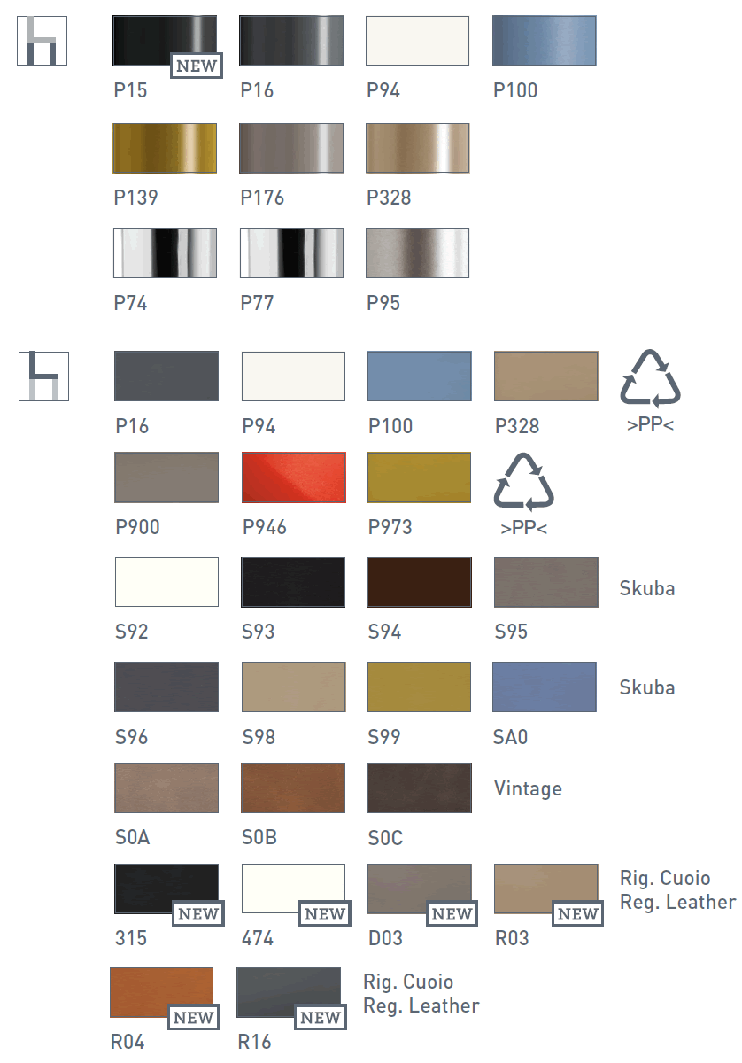 Sedia Academy Connubia Calligaris colori