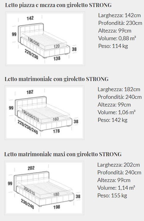 Letto Giselle