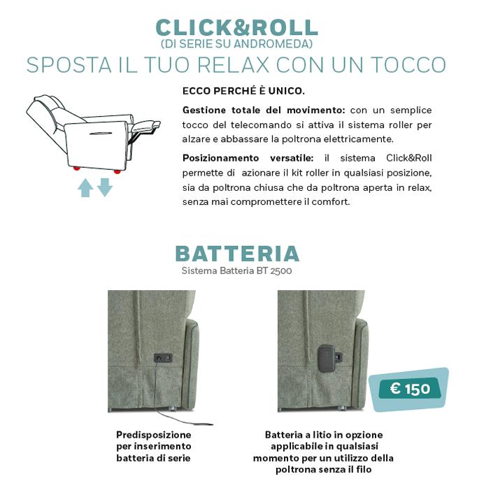 Silvia poltrona relax alzapersona